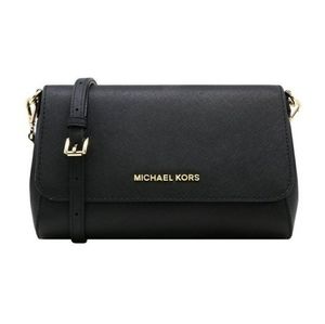 Michael Kors Medium Saffiano Leather Convertible Pouchette Crossbody Bag